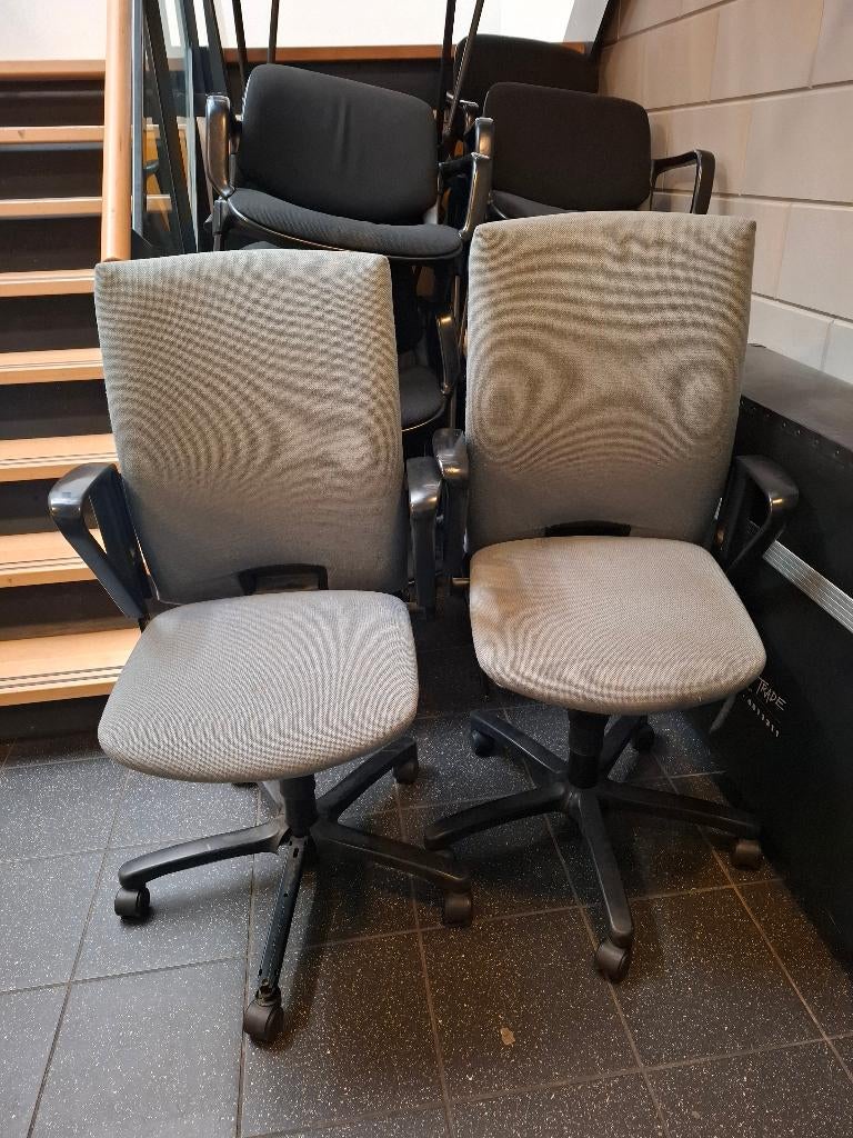 mooie bureaustoel verstelbaar grijs Comforto, Ophalen, Gebruikt, Grijs, Bureaustoel