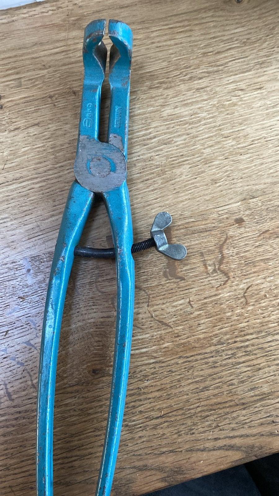Vintage Tang - Dako Germany voor smid of hoefsmid, Ophalen of Verzenden, Gebruikt, Tang, Overige merken