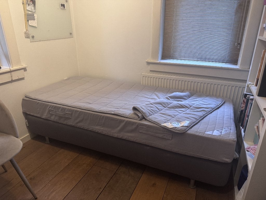 Ikea Engerdal boxspring bed 90 cm x 2 meter, Ophalen, 90 cm, Eenpersoons, Zo goed als nieuw