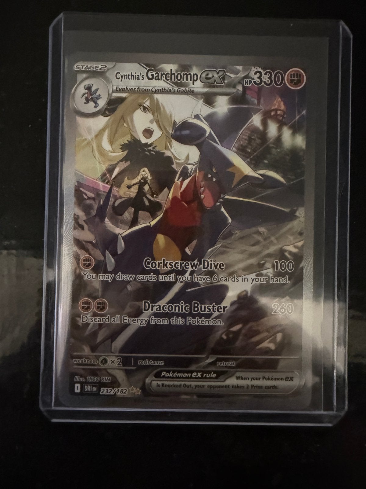 Cynthia’s Garchomp ex 232/182, Ophalen of Verzenden, Zo goed als nieuw