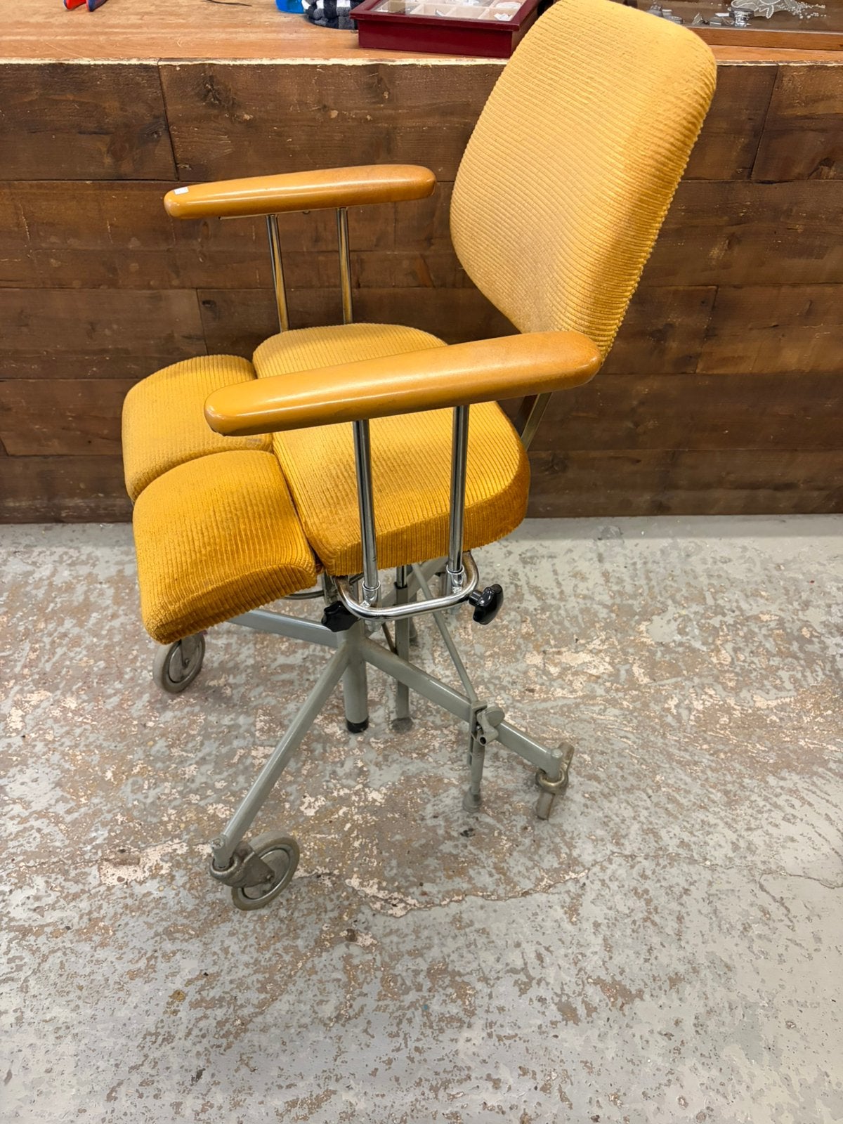Vintage bureaustoel Mercado Rehab, Ophalen, ., Zwart, .