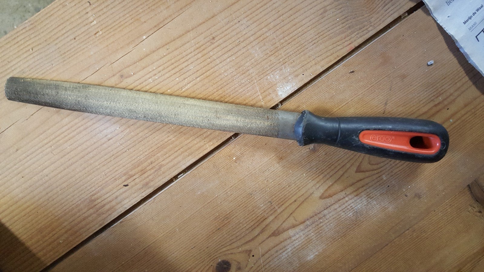 Sandvik Ergo vijl halfrond fijn, Ophalen of Verzenden, Zo goed als nieuw