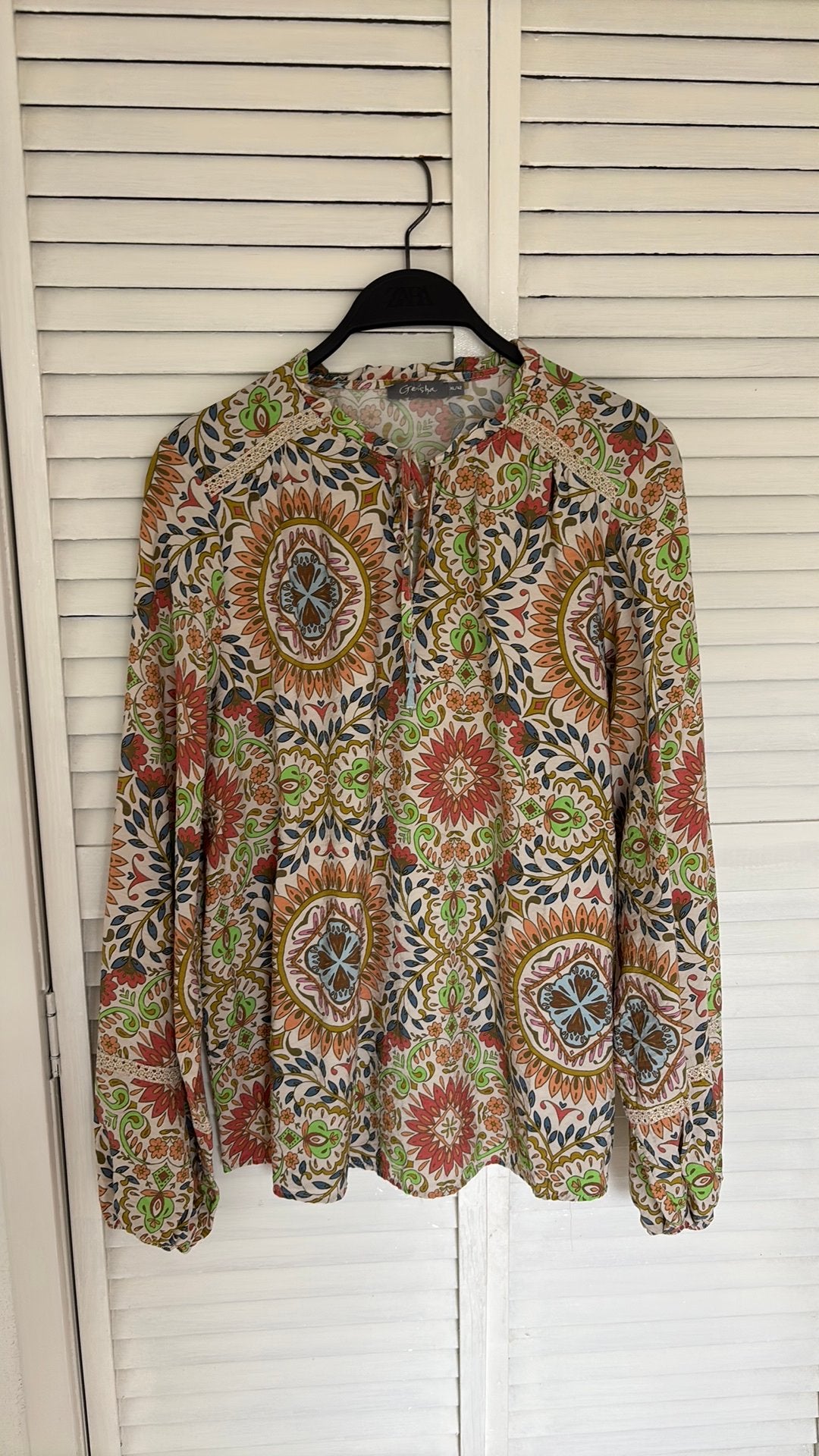 Geisha blouse maat XL, Kleding | Dames, Blouses en Tunieken, Ophalen of Verzenden, Zo goed als nieuw, Maat 46/48 (XL) of groter