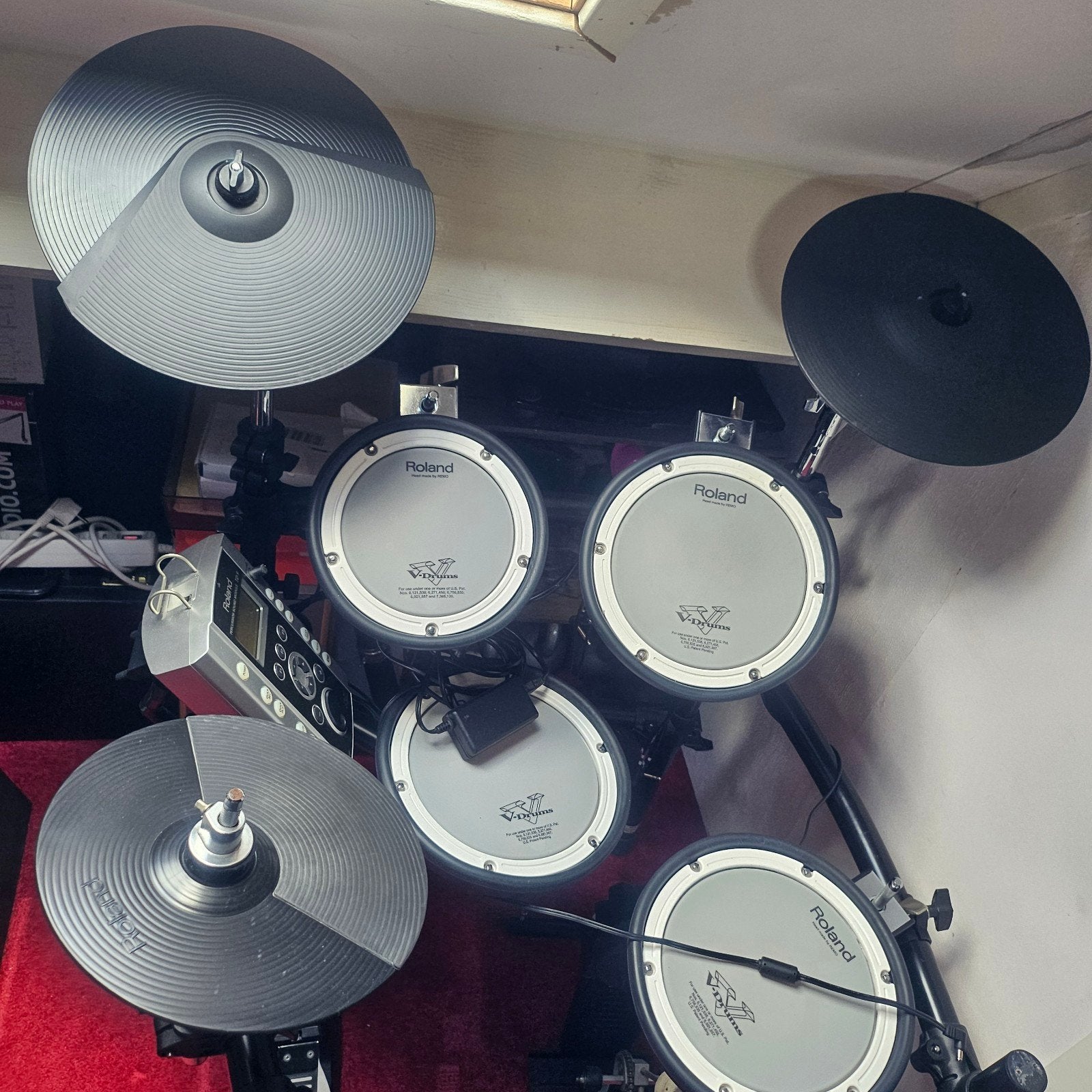 Roland TD-9 met kruk en PM-10 drummonitor, Ophalen, Zo goed als nieuw, Roland, Elektronisch