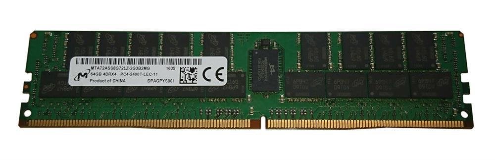 64GB 4DRx4 PC4-2400T DDR4-2400 LRDIMM ECC Micron HP, Niet ingevuld, Niet ingevuld, Niet ingevuld