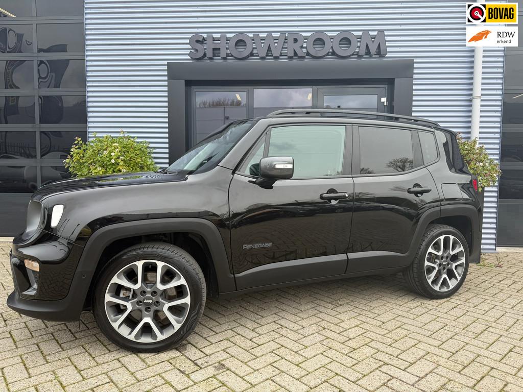Jeep RENEGADE 4xe 240 Plug-in Hybrid Electric S AUTOMAAT|CAM, Auto's, Jeep, Automaat, Stof, Gebruikt, Zwart