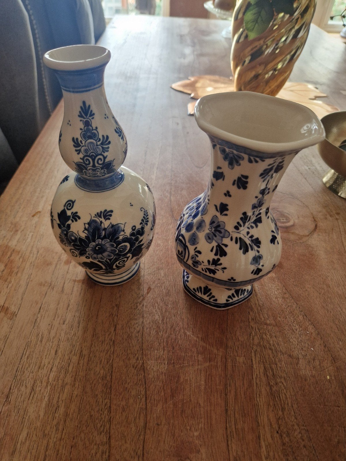 Delfts Blauw vazen en wandbord - Zenith Gouda, Ophalen