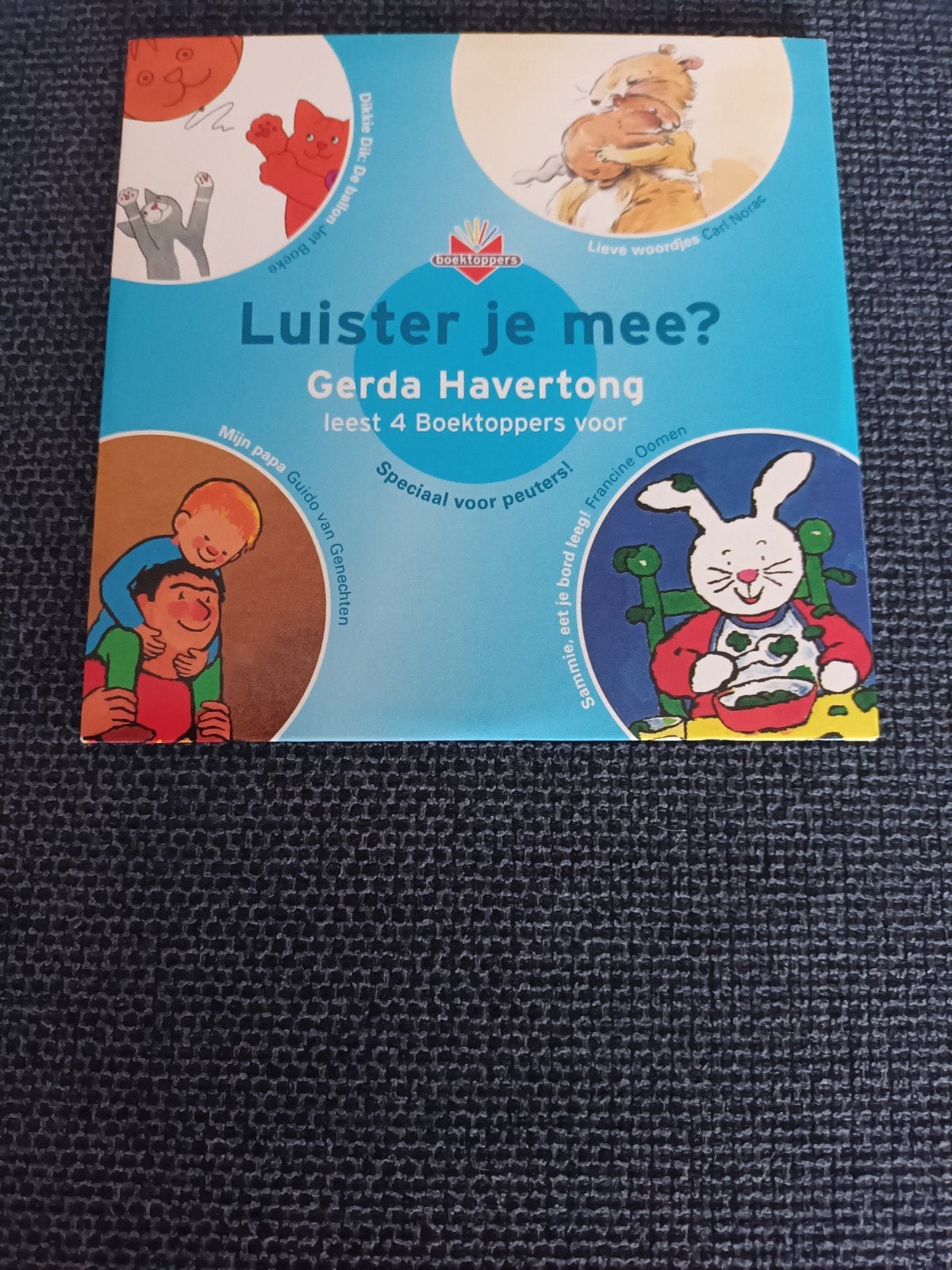 4 Boektoppers cd Speciaal voor peuters, Cd's en Dvd's, Ophalen of Verzenden, Zo goed als nieuw, Luisterboek