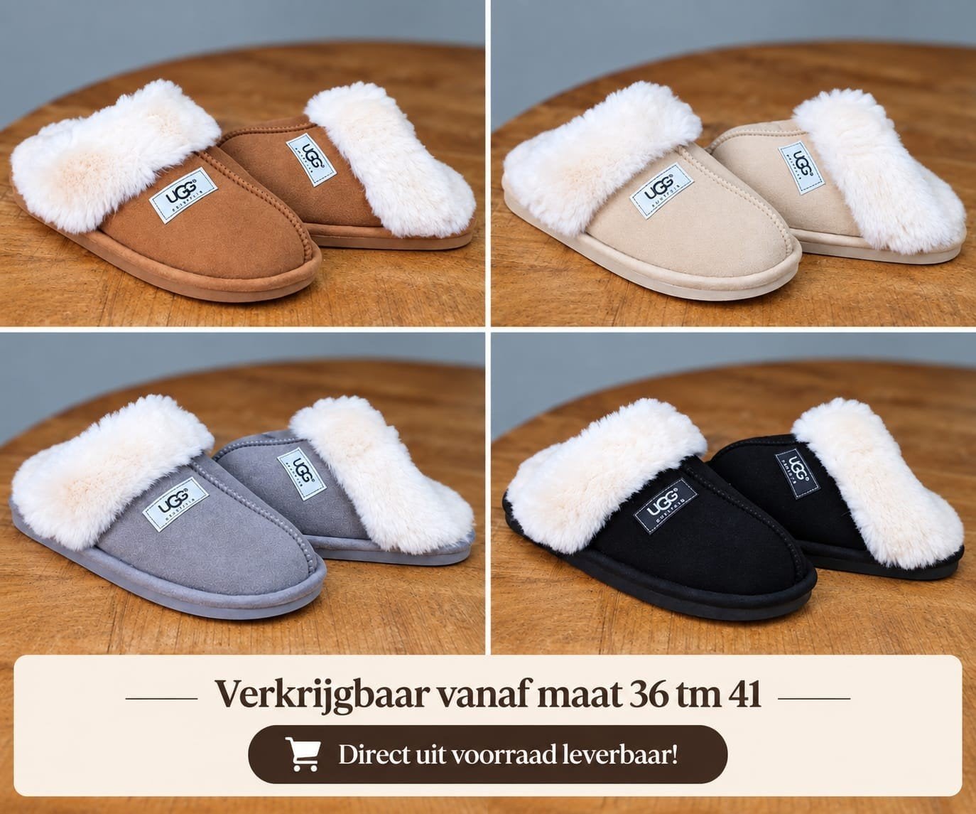 Ugg classic sloffen 36 tm 41, Ophalen of Verzenden, Nieuw, Pantoffels of Sloffen