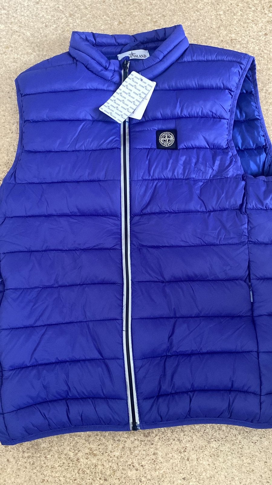 Stone Island Bodywarmer Blauw - Nieuw met labels, Ophalen of Verzenden, Nieuw, Overige maten, Blauw