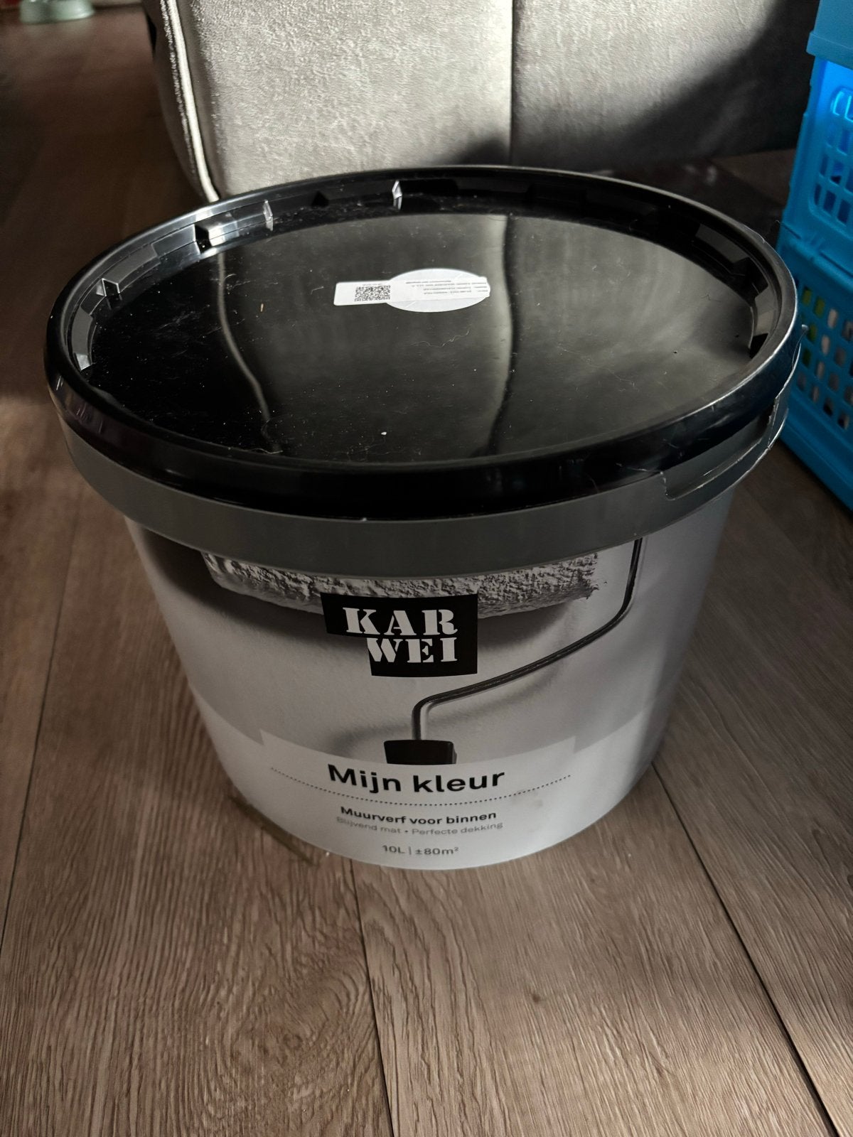 Nieuwe Karwei Muurverf Mat 10L - Antarctica, Ophalen, Overige kleuren, 5 tot 10 liter, Nieuw