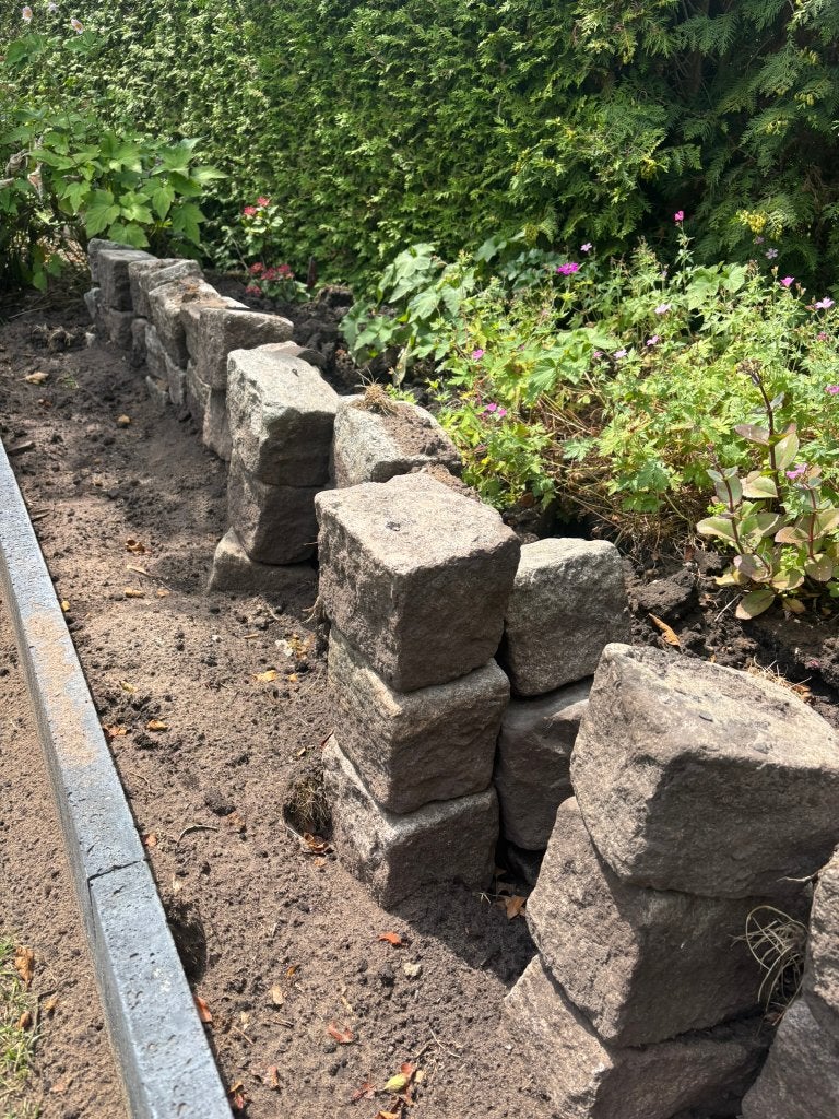 Granieten blokken voor in de tuin, Tuin en Terras, Ophalen of Verzenden, Gebruikt