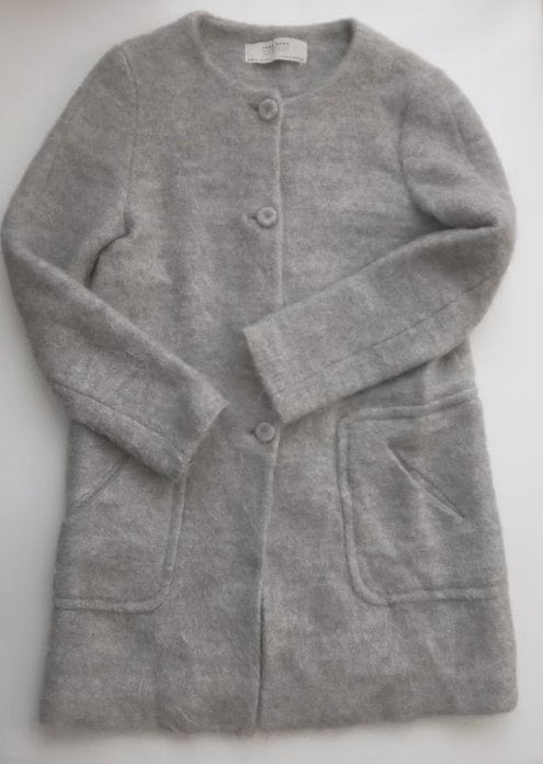 Zara Basic grijze, zachte, wollige jas, maat M, Kleding | Dames, Verzenden, Zara, Nieuw, Angelschoice@gmail.com