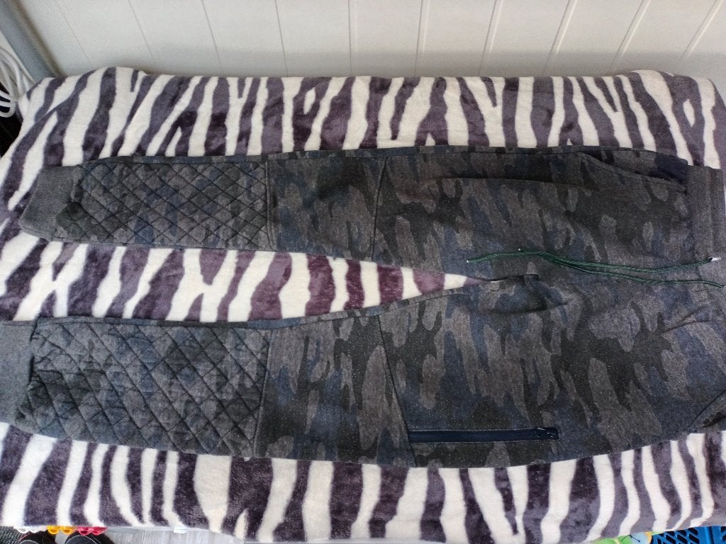 Blauw grijze camouflage joggingsbroek mt 158-164, Ophalen of Verzenden, Gebruikt, Jongen, Broek
