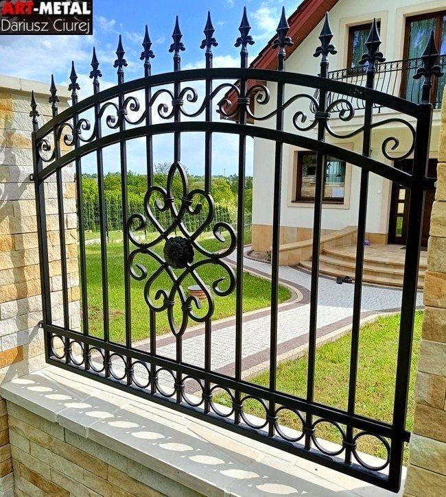 hekken, Poort, smeedijzeren poort, Artistieke smederij, Tuin en Terras, Nieuw, Ophalen of Verzenden, 150 tot 200 cm, IJzer