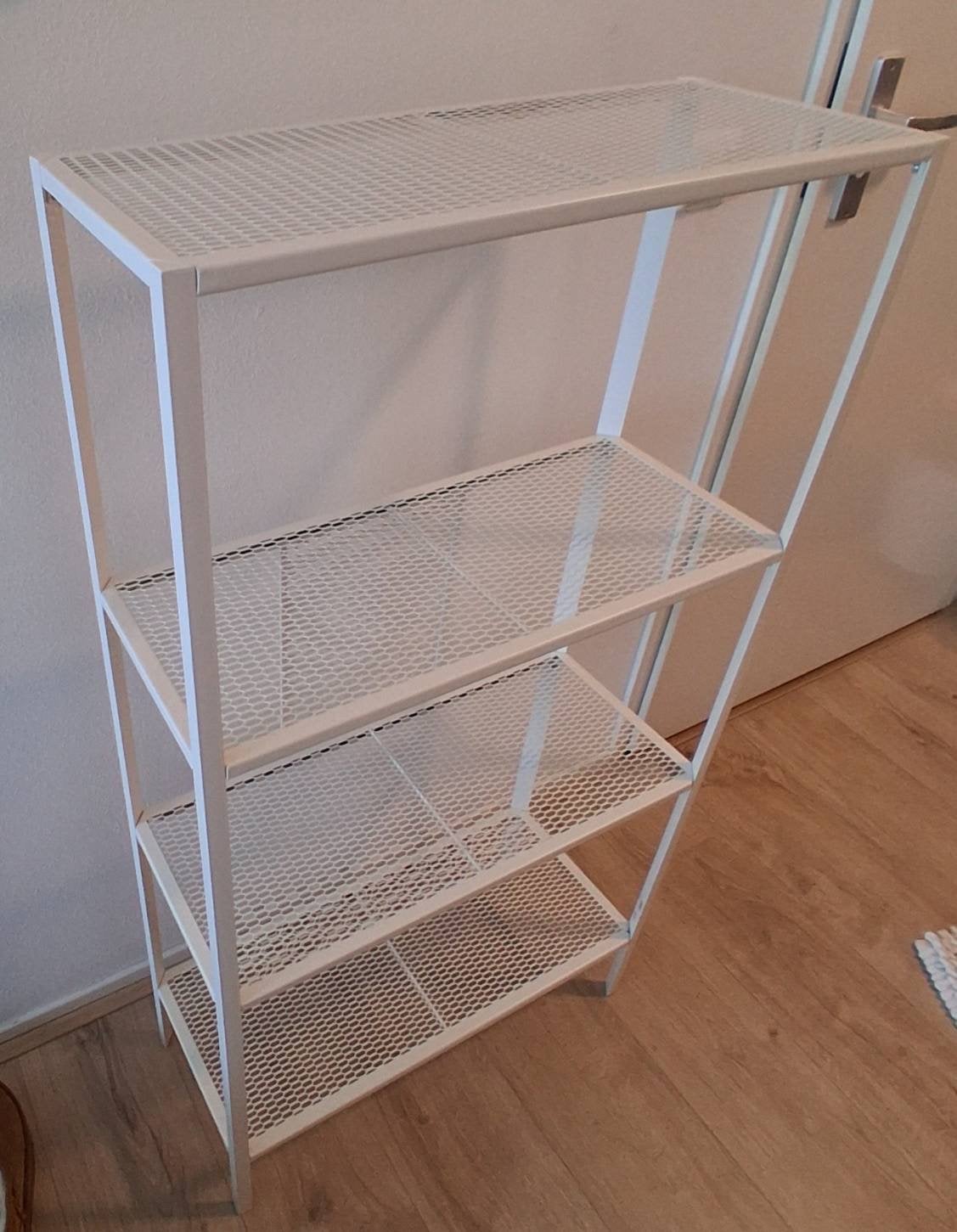 IKEA BAGGEBO Open kast, metaal/wit, 60*25*116cm Rekkenschap, Ophalen, Zo goed als nieuw