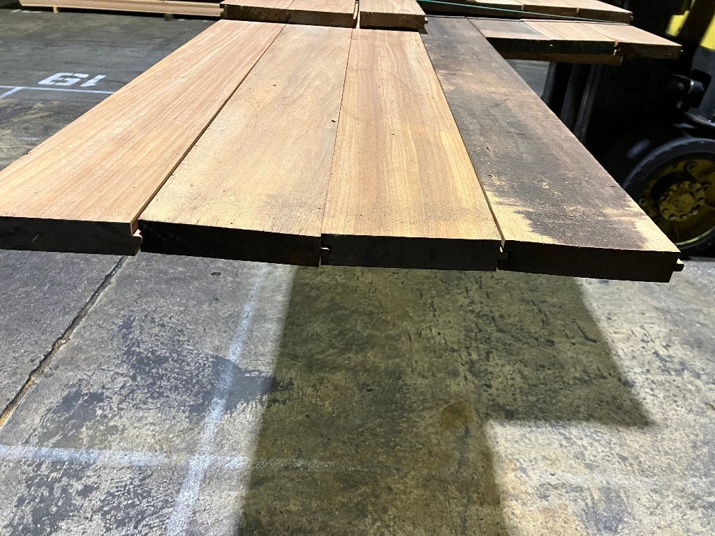 Vlonderplanken-planken-schutting-Hardhout-Timborana-28x135mm, Ophalen, Nieuw, Hout