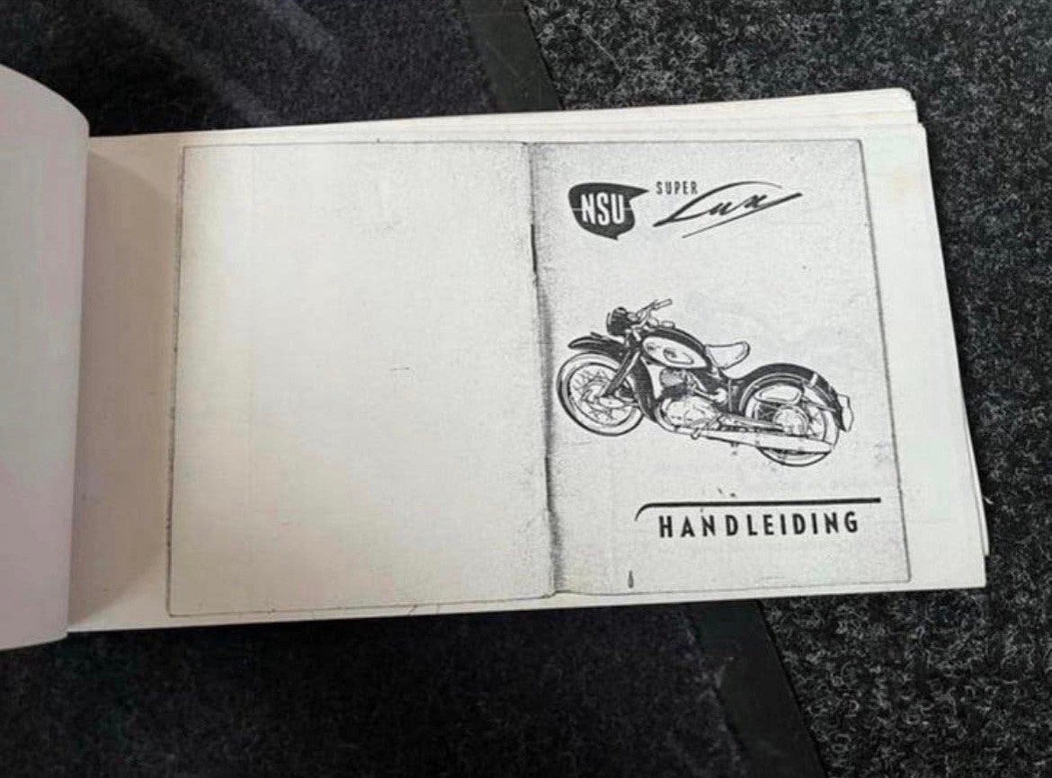 Vintage Handleiding NSU Super Lux gekopieerd, Ophalen of Verzenden, Overige merken