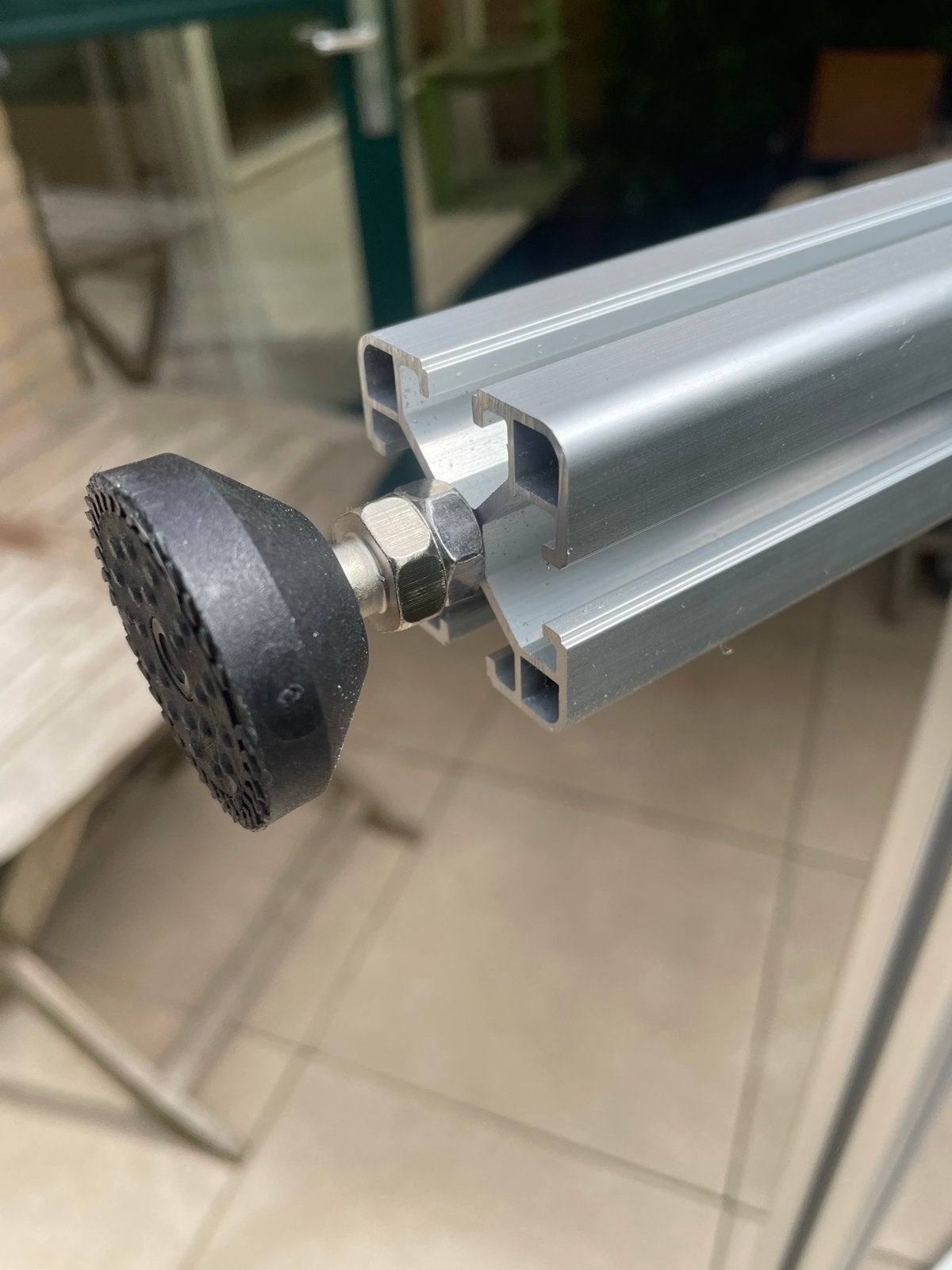 Aluminium tafel 88x88x45 cm - Ideaal als freestafel, Ophalen of Verzenden, Nieuw, Elektrisch, Bovenfrees