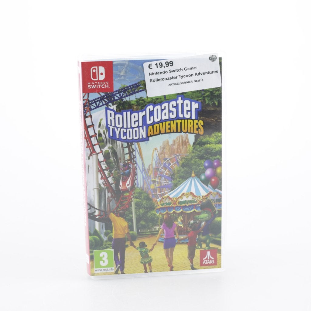 Nintendo Switch Game: Rollercoaster Tycoon Adventures, Nintendo, Zo goed als nieuw, Support@nintendo.com, 11-1 Hokotate-cho, Kamitoba, Minami-ku
Kyoto 601-8501
Japan