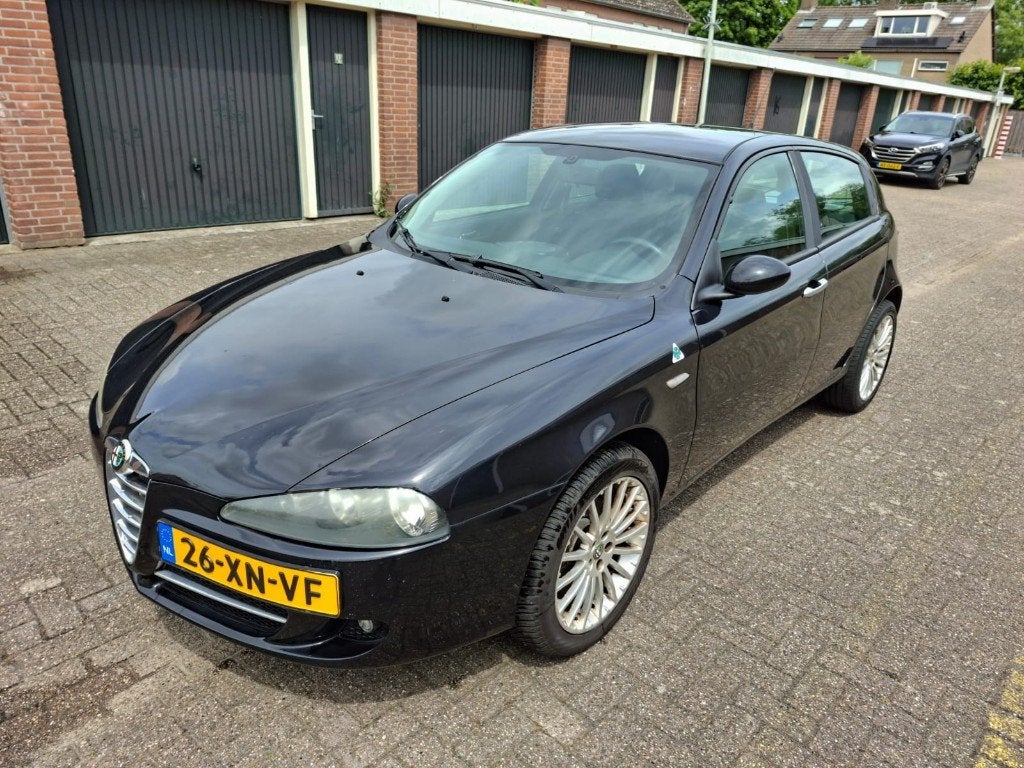 Alfa Romeo 147 2.0 T.spark 5DR 2007 Zwart, Voorwielaandrijving, Stof, Zwart, 150 pk