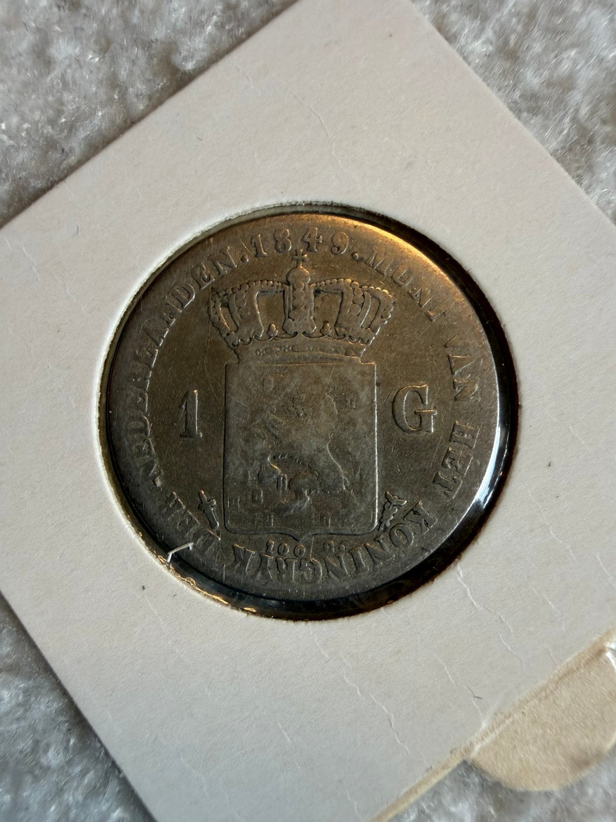 Gulden 1849 Willem II, Zilver, Ophalen of Verzenden, Losse munt, 2½ gulden