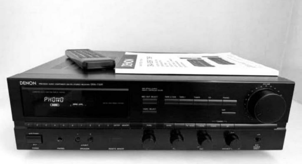 Denon DRA-735R stereo receiver met RC-136 afstandsbediening, Audio, Tv en Foto, Versterkers en Receivers, Zo goed als nieuw, Denon