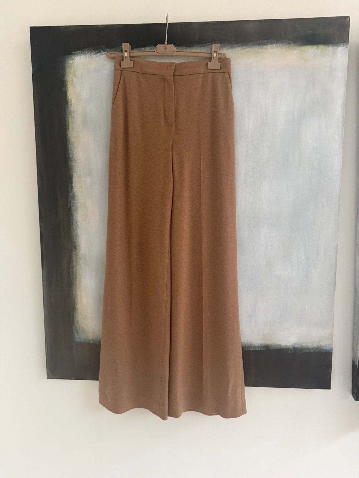 Max Mara wollen broek mt 36, Kleding | Dames, Bruin, Ophalen of Verzenden, Zo goed als nieuw, Maat 36 (S)