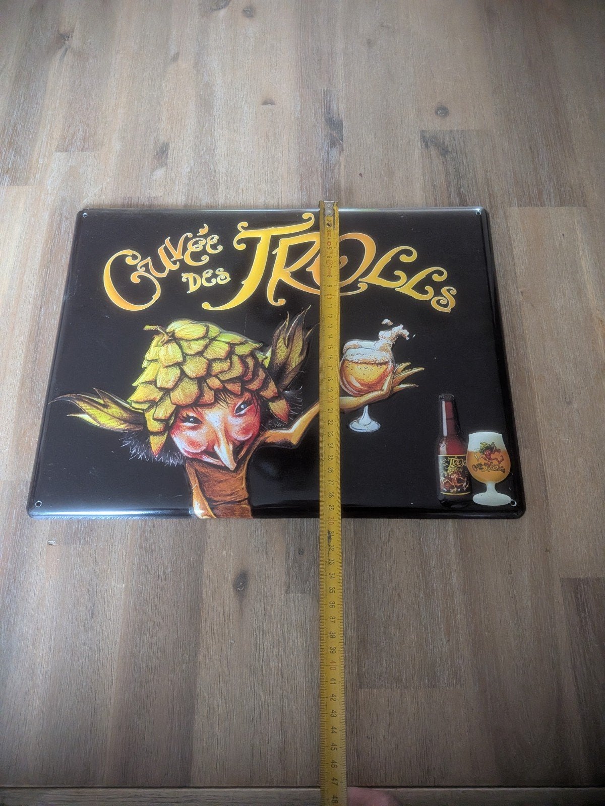 Cuvée des Trolls Emaille Reclamebord - Bierdecoratie, Ophalen of Verzenden