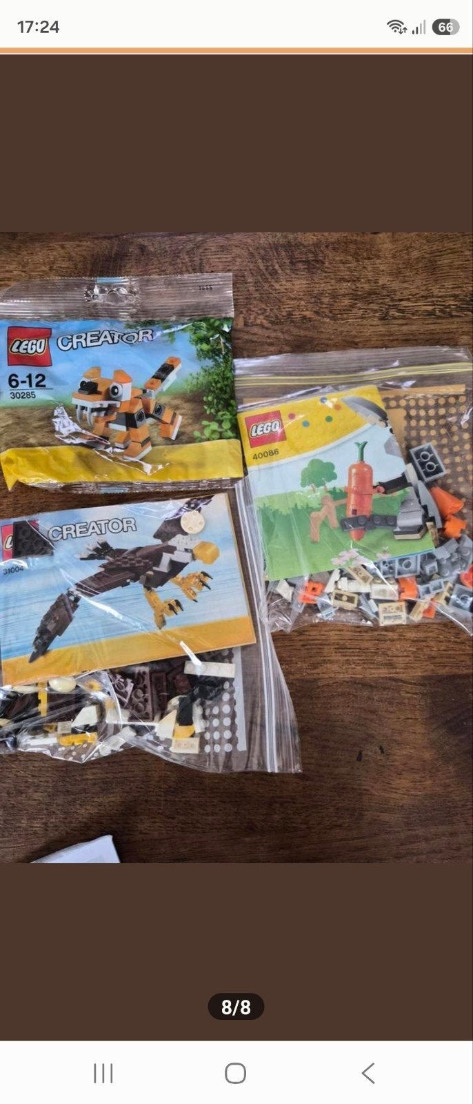 Lego Creator 3-in-1 sets: Vlieger, Tijger & Paashaas, Ophalen of Verzenden, Gebruikt