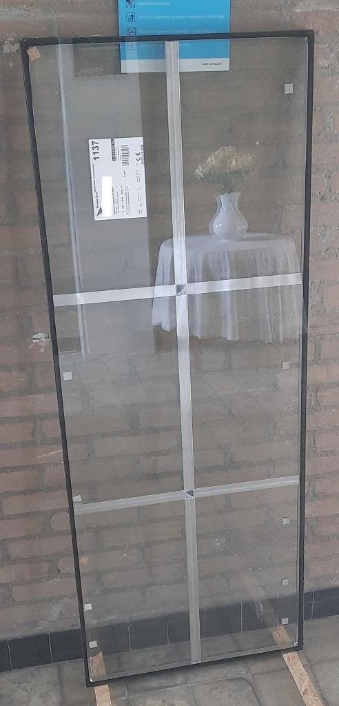 HR++ ruit met wienersprossen (1440mm hoog x 553mm breed), Doe-het-zelf en Verbouw, Glas en Ramen, Ophalen, Minder dan 80 cm, 120 tot 160 cm