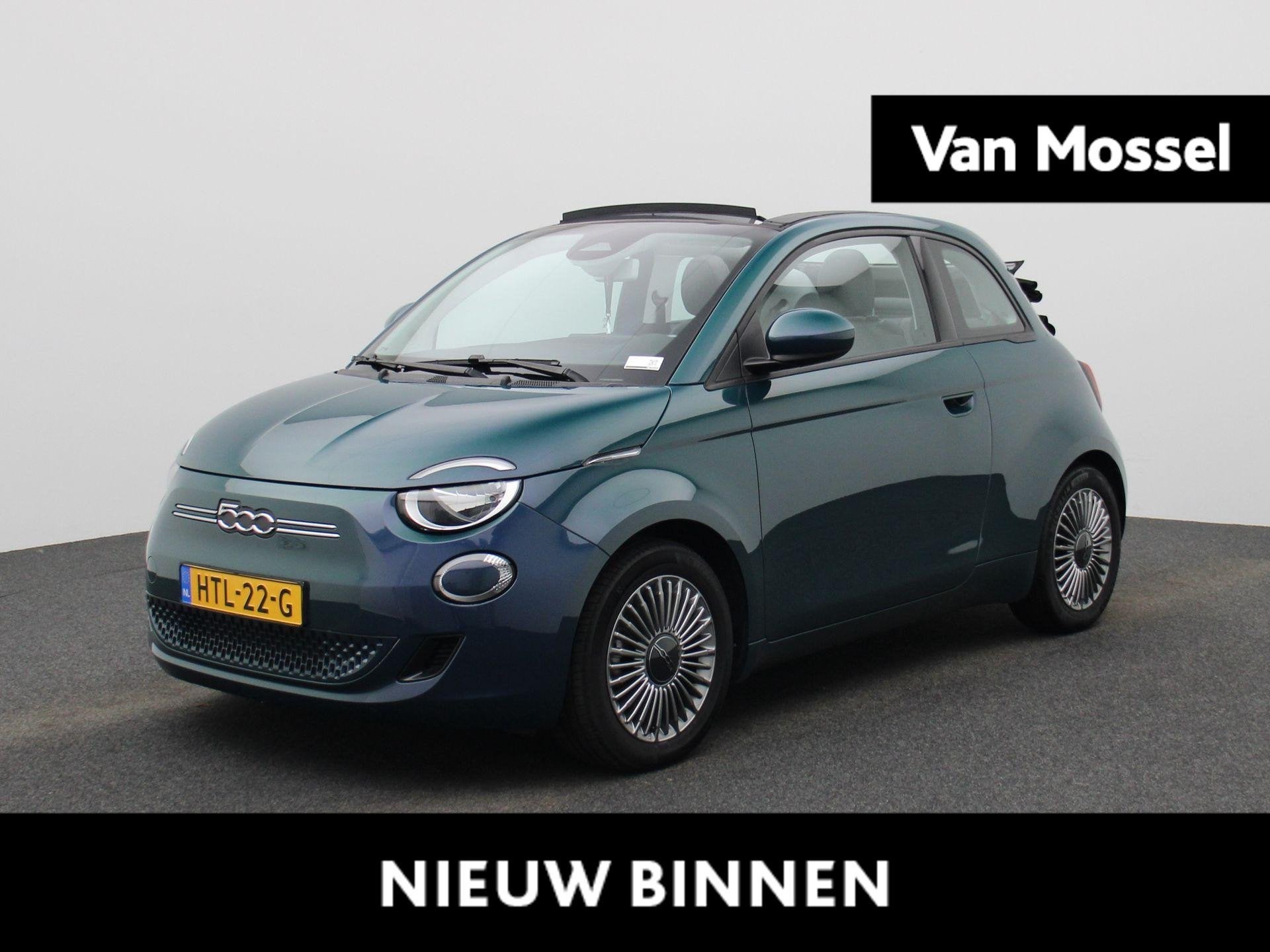Fiat 500e C 500e 42 kWh Icon | SOH 94.5% | ACHTERUITRIJCAMER, Auto's, Stof, Gebruikt, 4 stoelen, Lane Keeping Assist