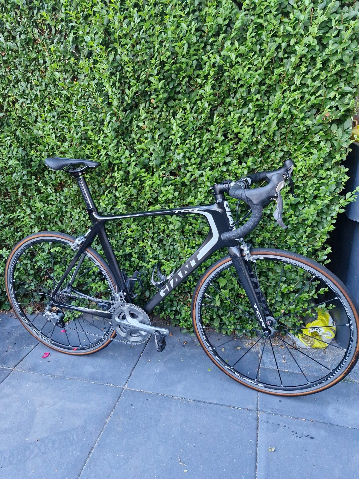 full carbon Giant TCR racefiets met Shimano Ultegra, Fietsen en Brommers, Fietsen | Racefietsen, Gebruikt, Carbon, Velgrem, 57 tot 61 cm