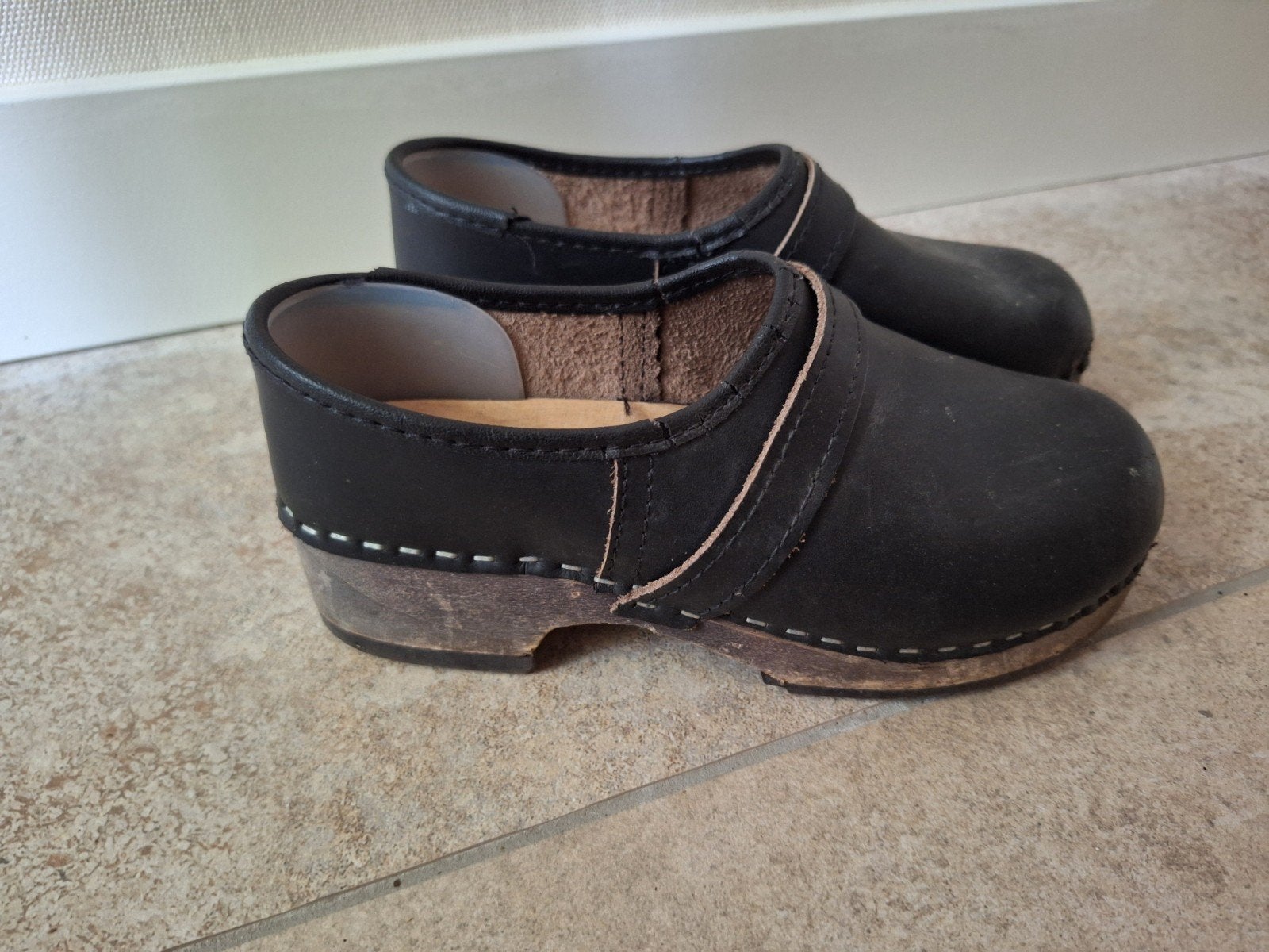 Zwarte klompjes, maat 31/32, Ophalen of Verzenden, Gebruikt, Jongen of Meisje, Schoenen