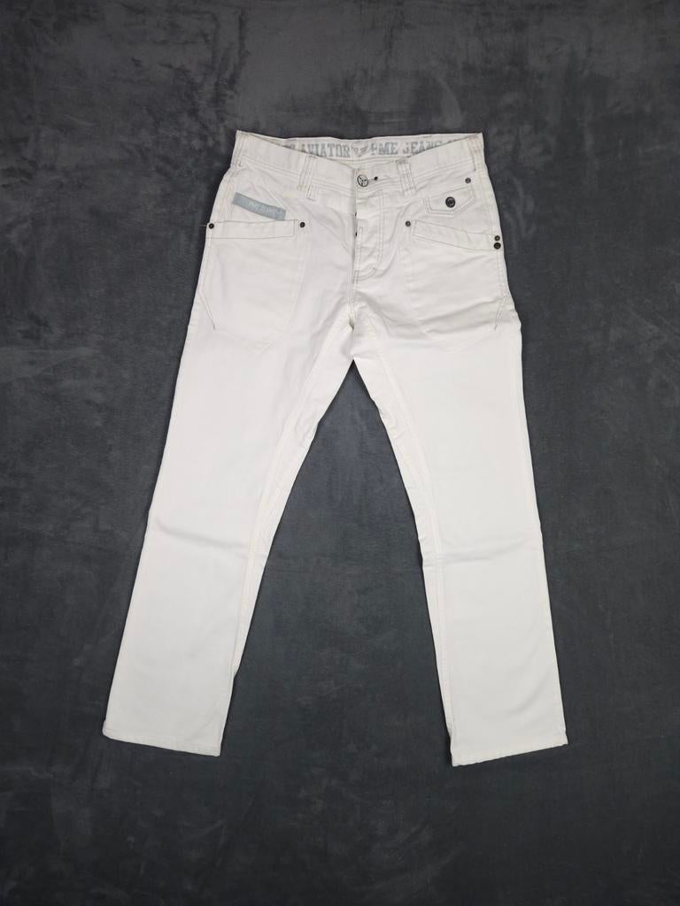 Pme Legend Broek Aviator W32 L34 Wit Jeans Pall Mall., ., Wit, W32 (confectie 46) of kleiner, Ophalen of Verzenden