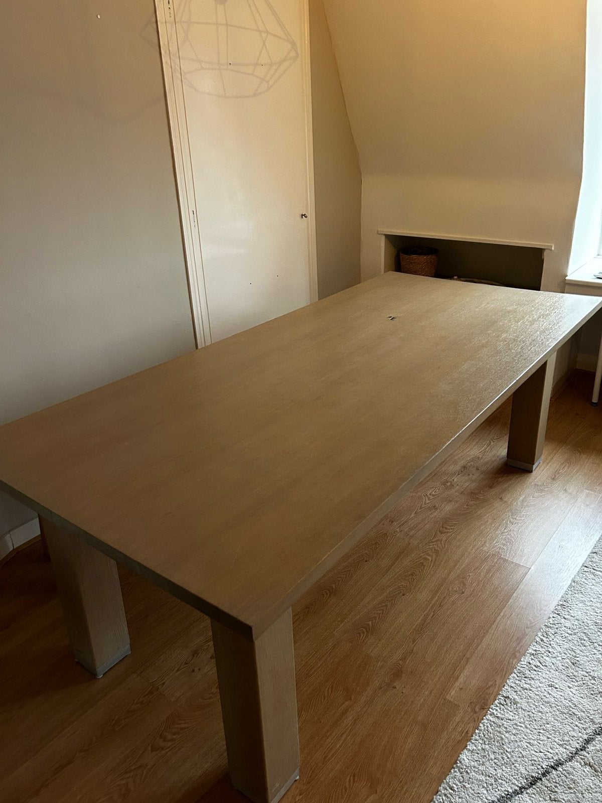 Italiaanse design eettafel 220x100cm, Huis en Inrichting, Tafels | Eettafels, Ophalen, 200 cm of meer, 50 tot 100 cm, Zo goed als nieuw