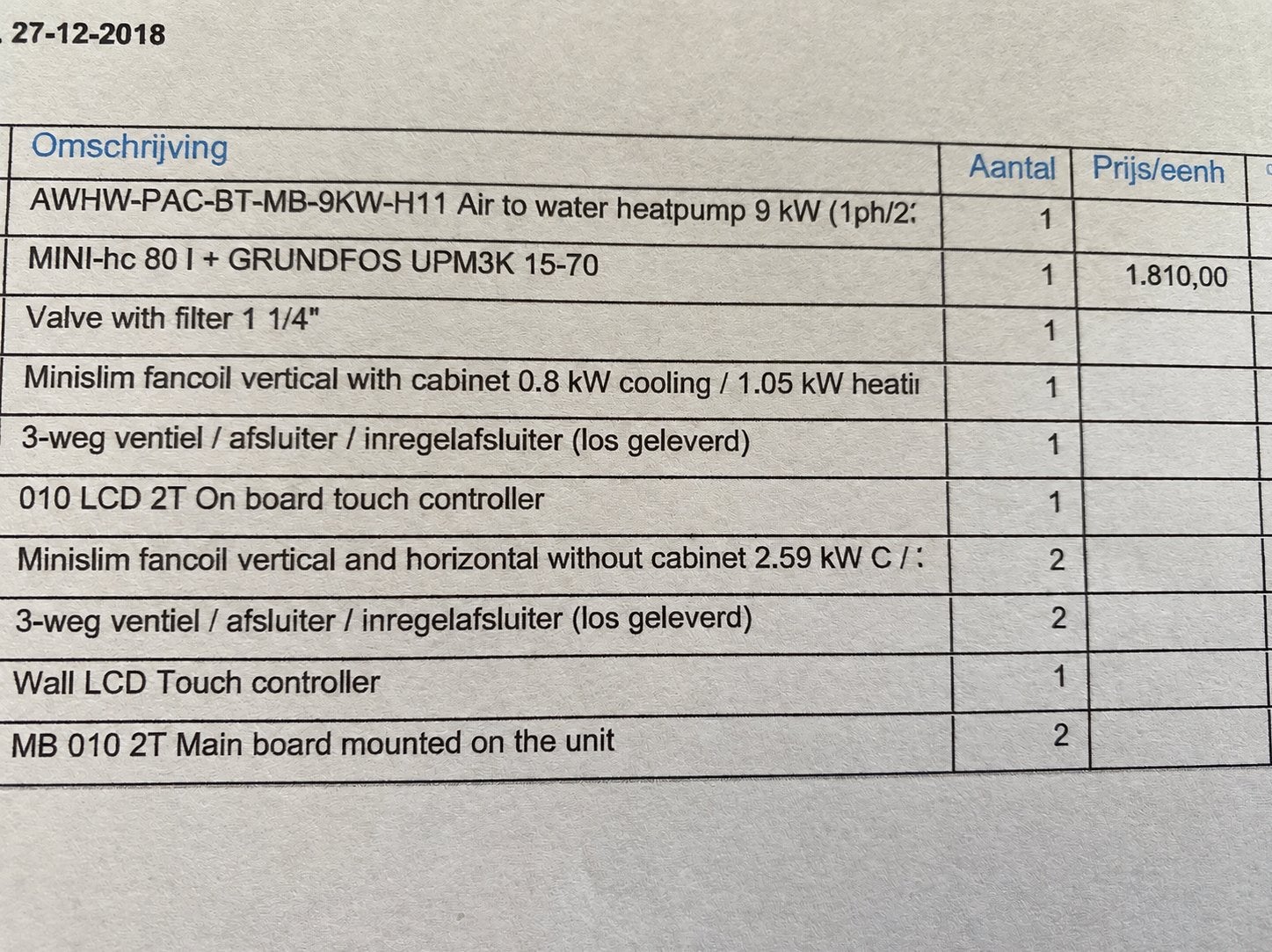 Foto 7 van Fiorini buffervat geintegreerd grundfospomp en kranen