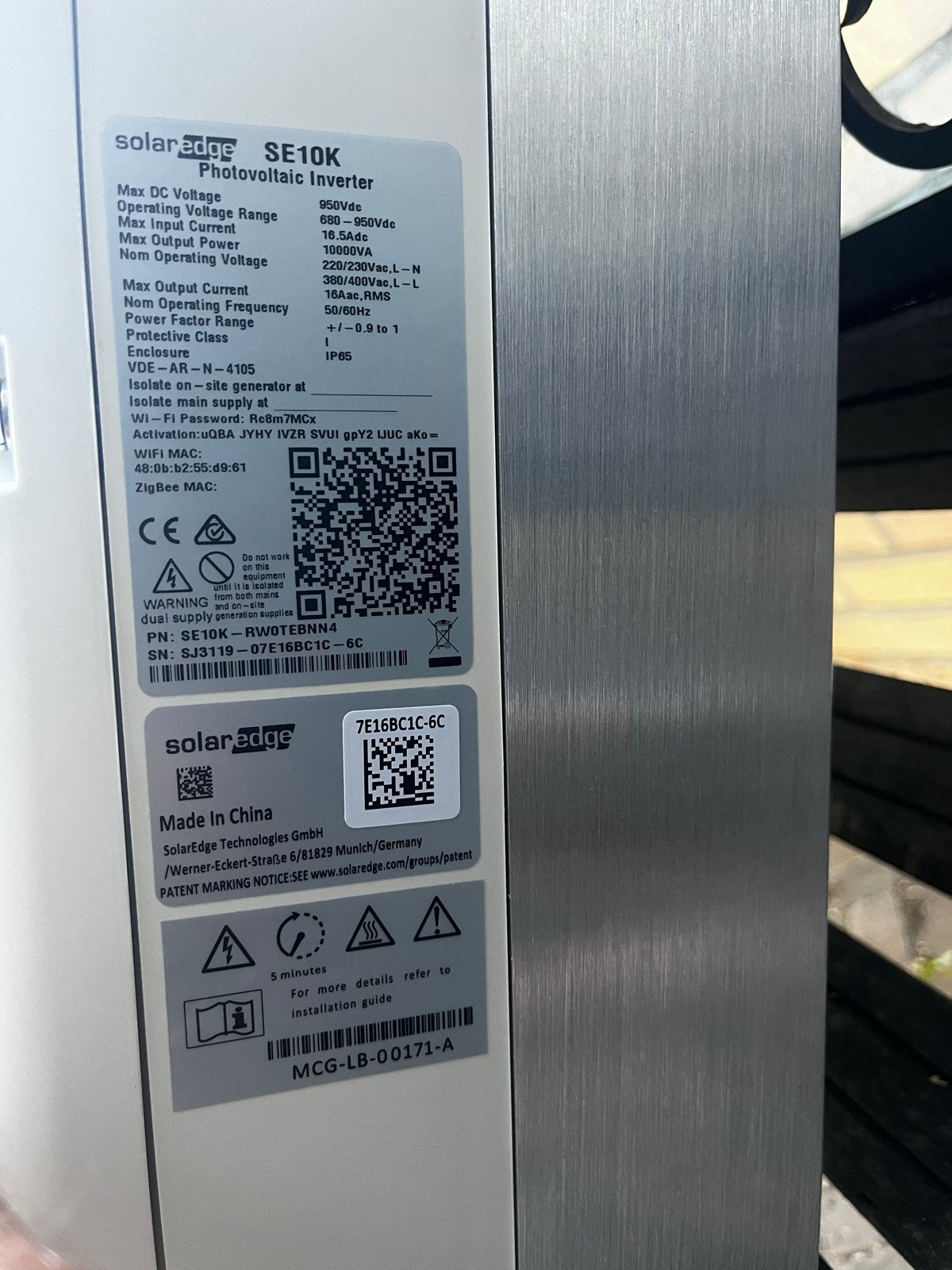 SolarEdge SE10K Fotovoltaïsche Omvormer - Zo goed als nieuw, Ophalen, Zo goed als nieuw
