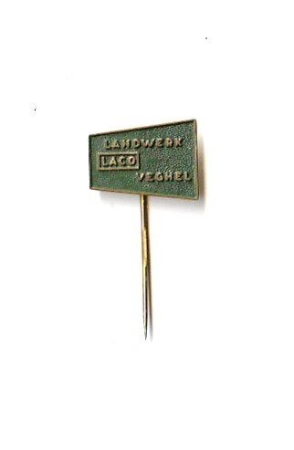 volmetaal speld Landwerk Laco, Veghel   lees verder, Ophalen of Verzenden, Overige onderwerpen, Speldje of Pin
