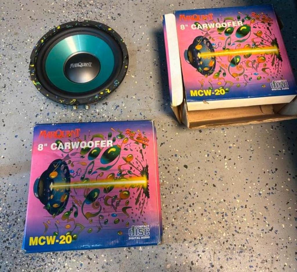 Nieuwe MarQuant 8" Carwoofer MCW-20 - Past niet in auto, Auto diversen, Autospeakers, Ophalen of Verzenden, Nieuw
