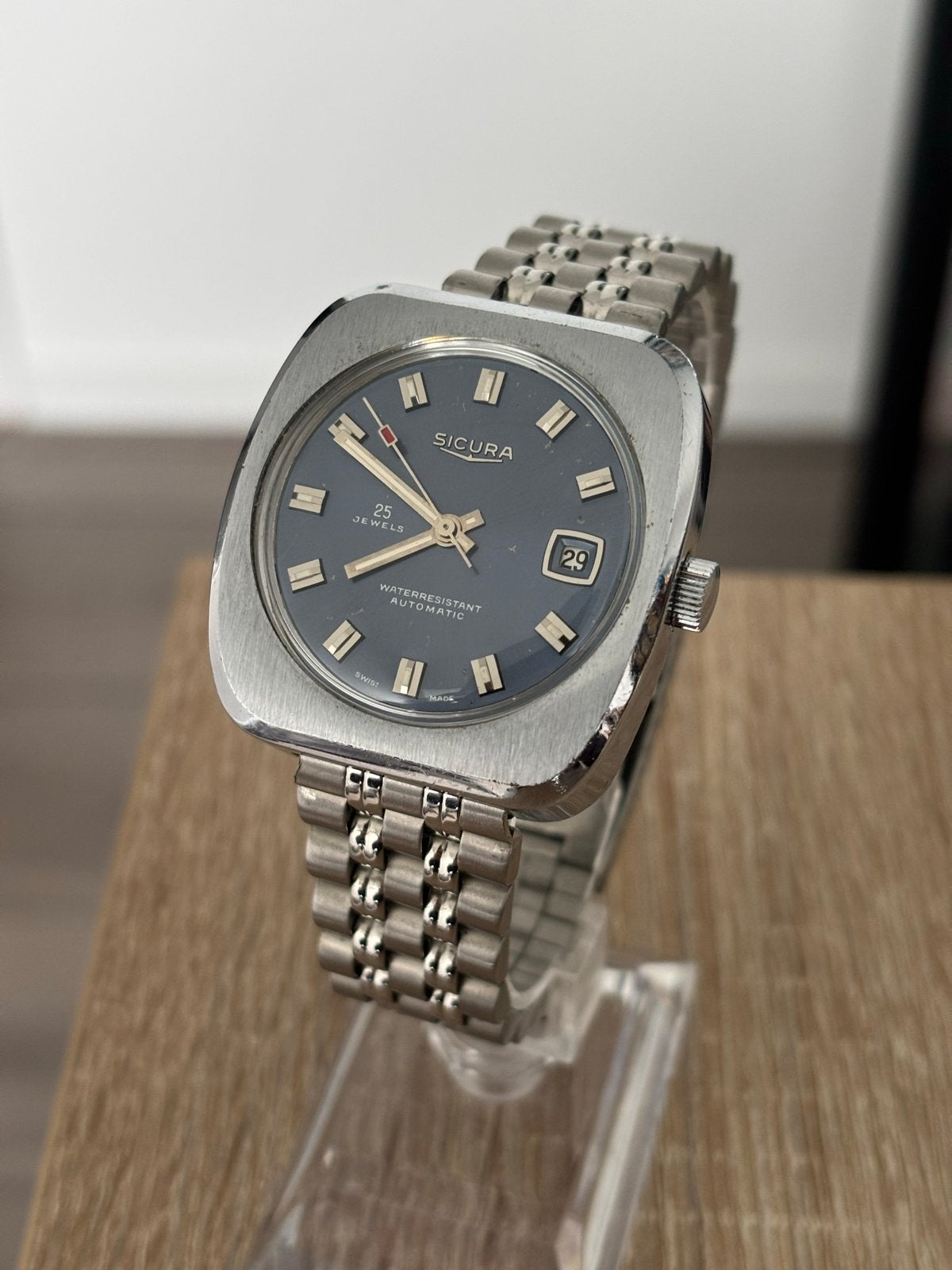 Sicura Polshorloge - Vintage Automatisch Horloge, Overige merken, Staal, Met bandje, Polshorloge