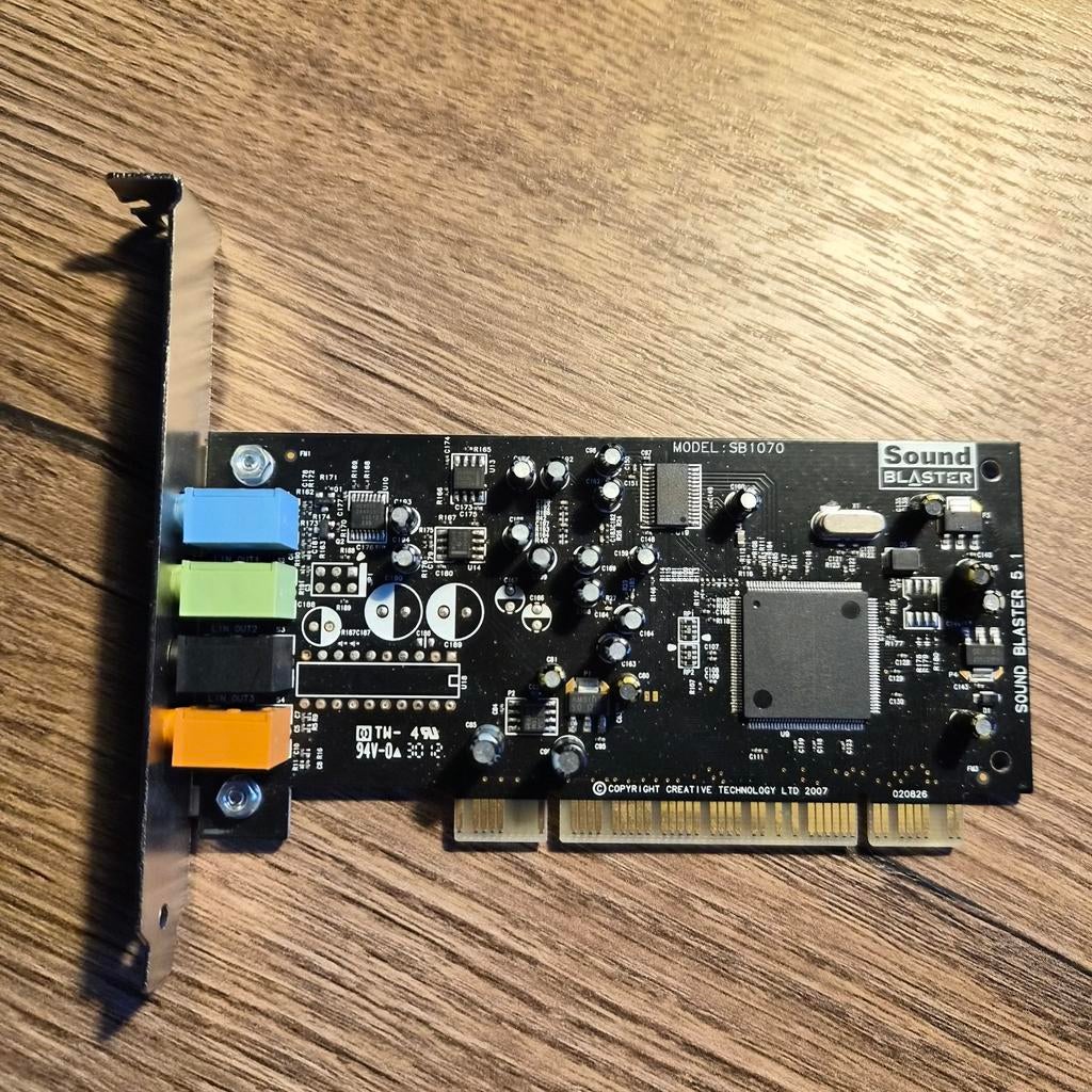 Sound Blaster 5.1 SB1070 Interne Geluidskaart, Computers en Software, Geluidskaarten, Gebruikt, Intern, Ophalen of Verzenden