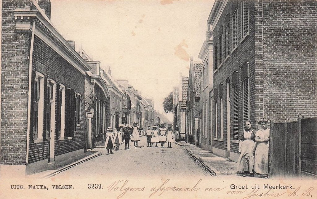 702-383-017 Groet Uit Meerkerk, Verzamelen, Ansichtkaarten | Nederland, Verzenden, Voor 1920, Utrecht