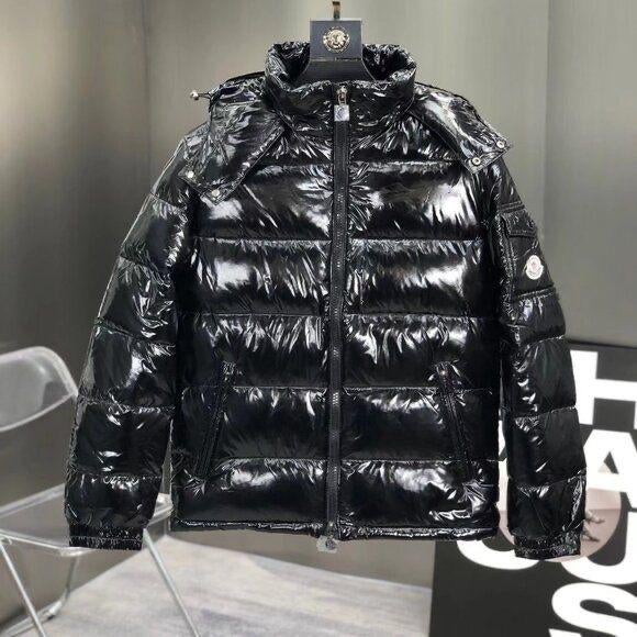 Moncler Maya winterjas zwart, Ophalen of Verzenden, Gedragen, Overige maten, Zwart