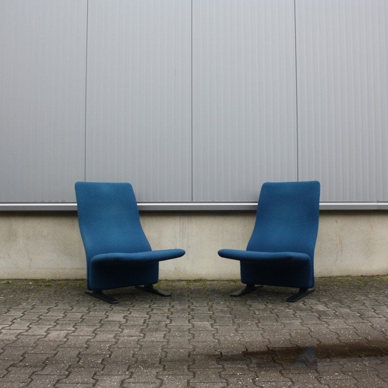 Artifort F784 Concorde blauw, Ophalen, Gebruikt, Betreft 2ehands exemplaar, Design