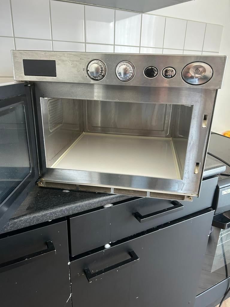 Samsung inbouw combi-oven / magnetron (RVS) – werkt goed, Witgoed en Apparatuur, Fornuizen, Grill, Zo goed als nieuw, Inbouw, Gas