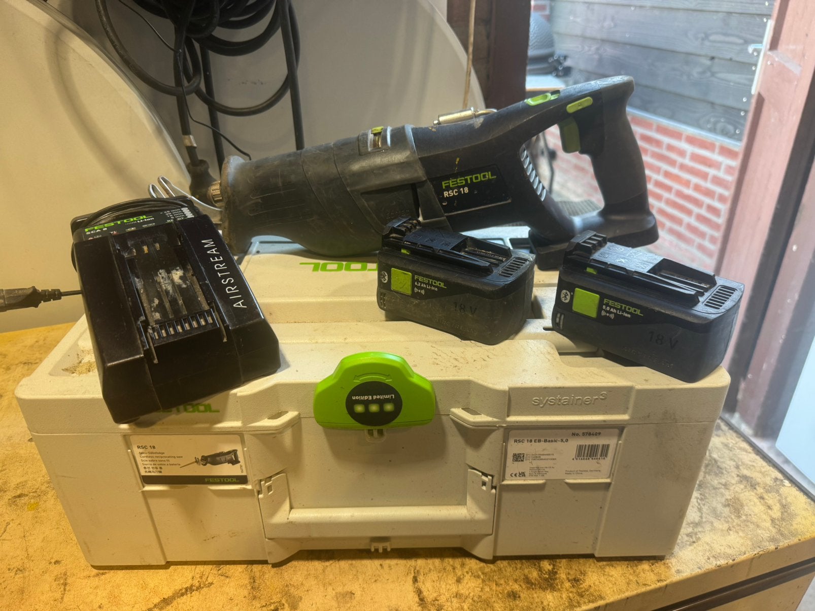 Festool rsc18, Doe-het-zelf en Verbouw, Gereedschap | Zaagmachines, Invalzaag, Ophalen of Verzenden, Zo goed als nieuw, 30 tot 70 mm