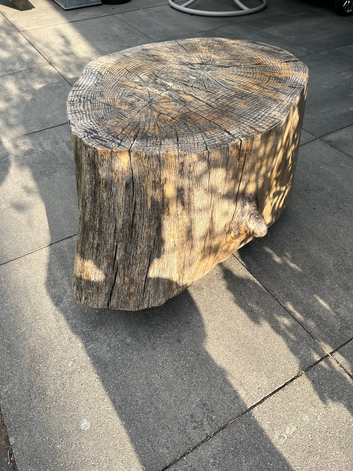 Boomstamtafel - Uniek en Robuust, Gebruikt, 55 tot 75 cm, Overige vormen, Hout