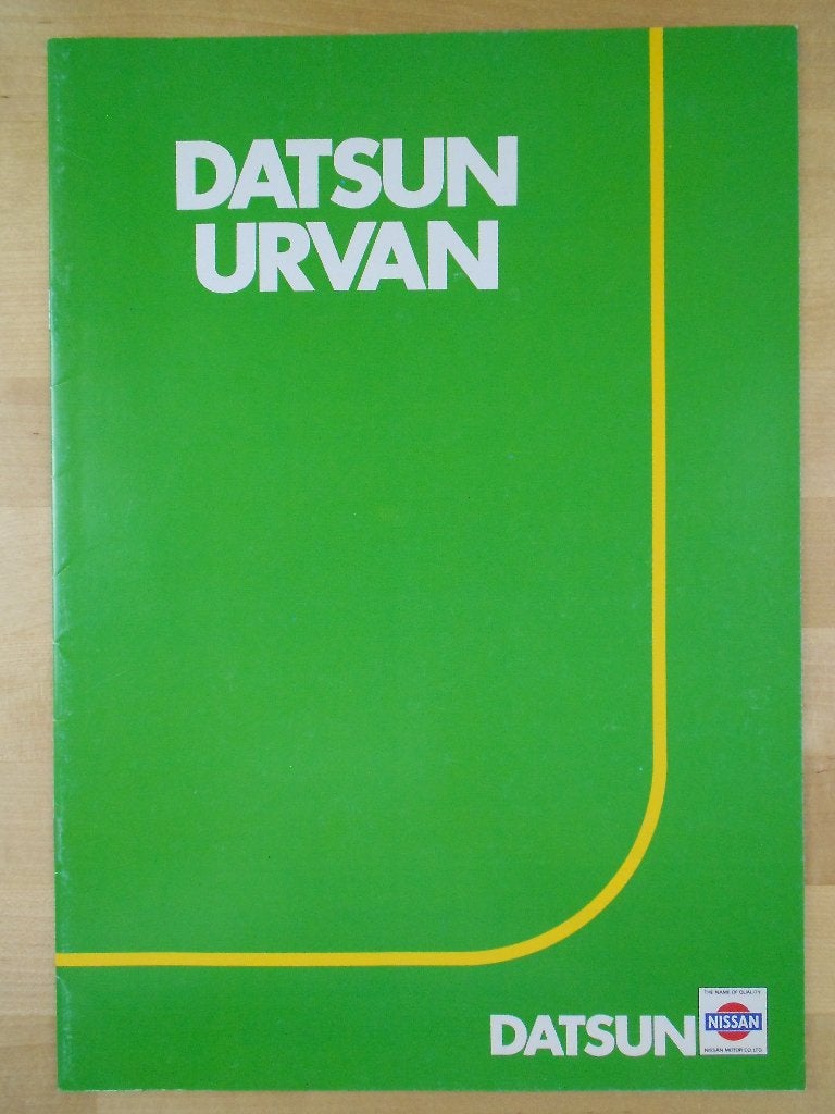Datsun Urvan Brochure 1983 - Nissan, Ophalen of Verzenden, Zo goed als nieuw, Nissan, NISSAN