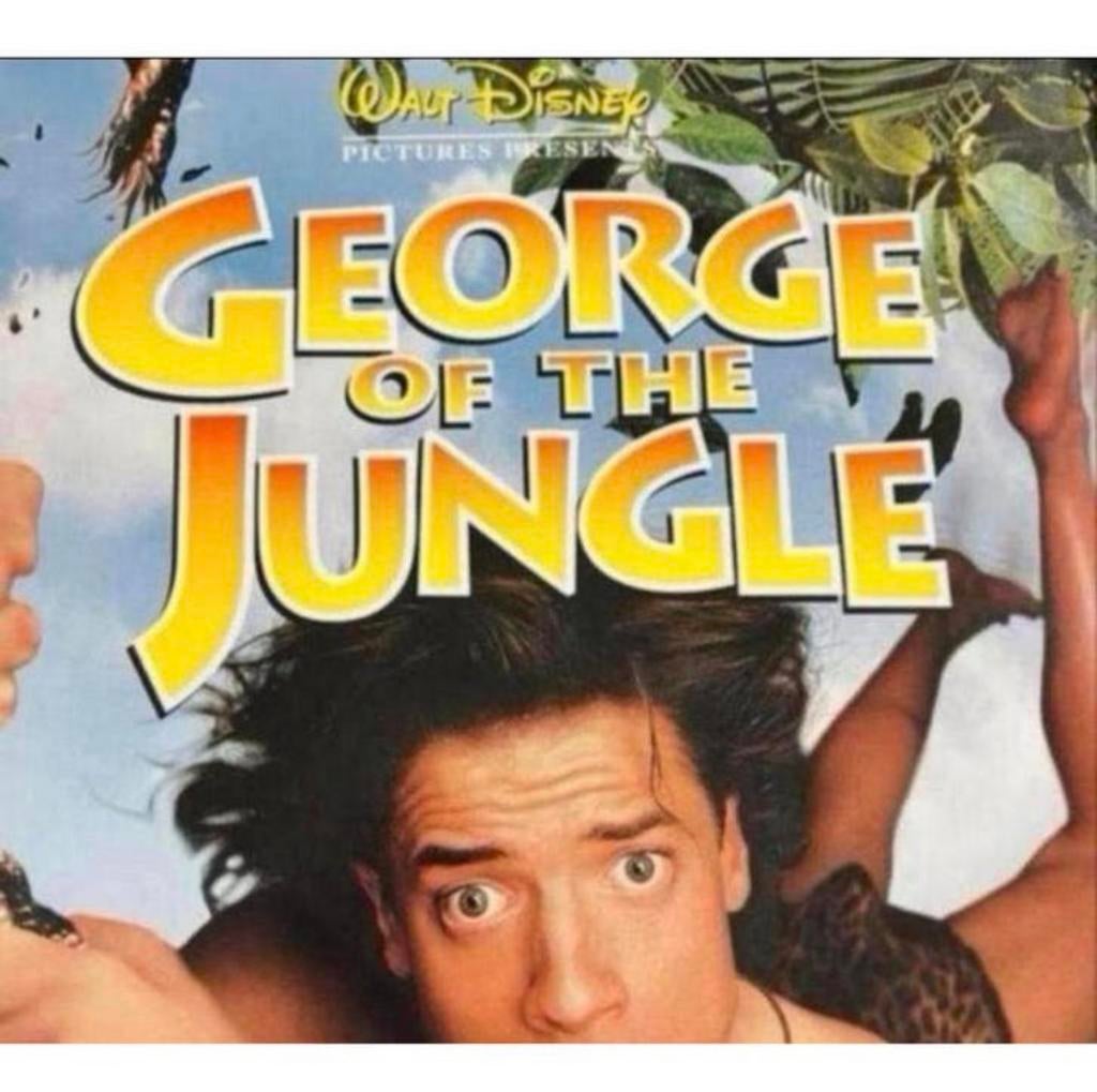 2x Filmposter XL film poster George Jungle & Over the hedge, Poster, Nieuw, Ophalen of Verzenden, H